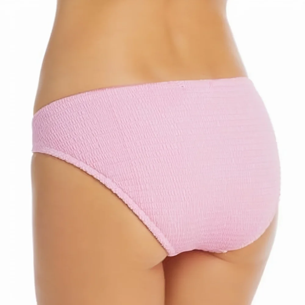 Aqua Pink Bikini Bottom with Gold Accents, Medium - Picture 2 of 7